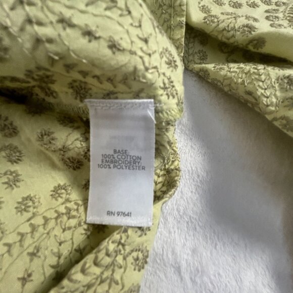 J. Jill Womens Medium Paisley Embroidered Button-Up Long Sleeve Shirt Medium - Picture 3 of 8